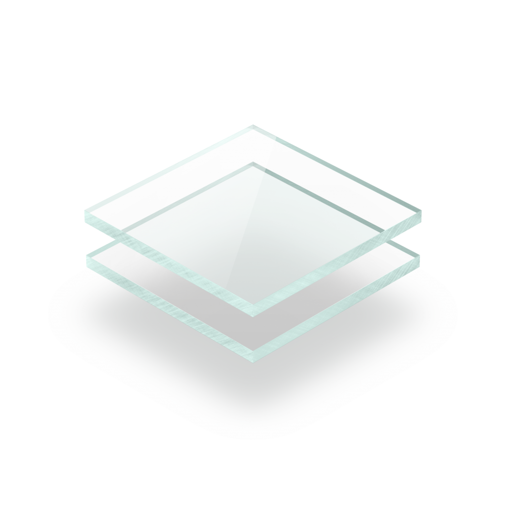 Plaque plexiglass teinté aspect de verre