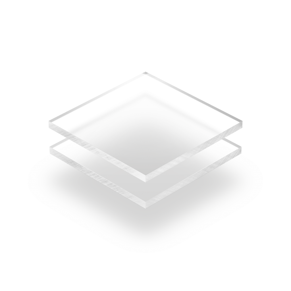 plexiglass  givré transparent