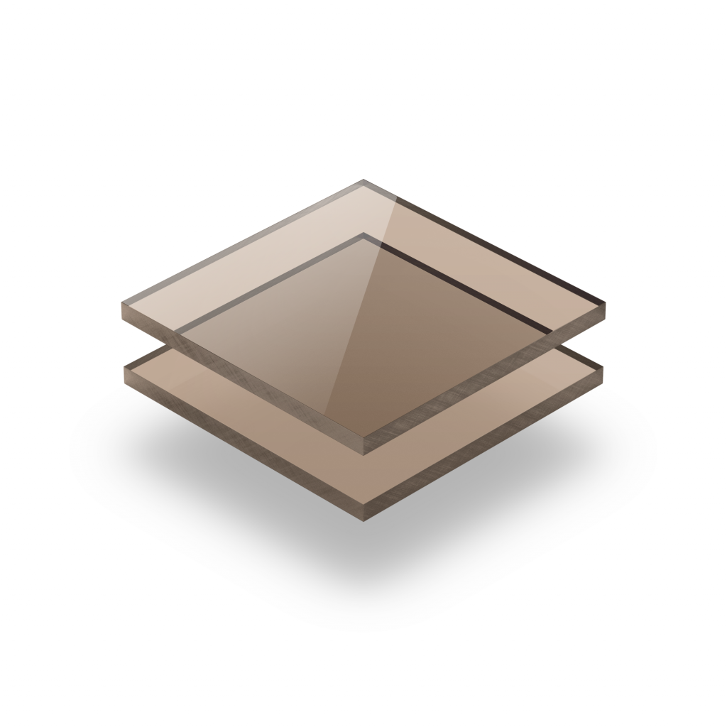 plexiglass teinté brun