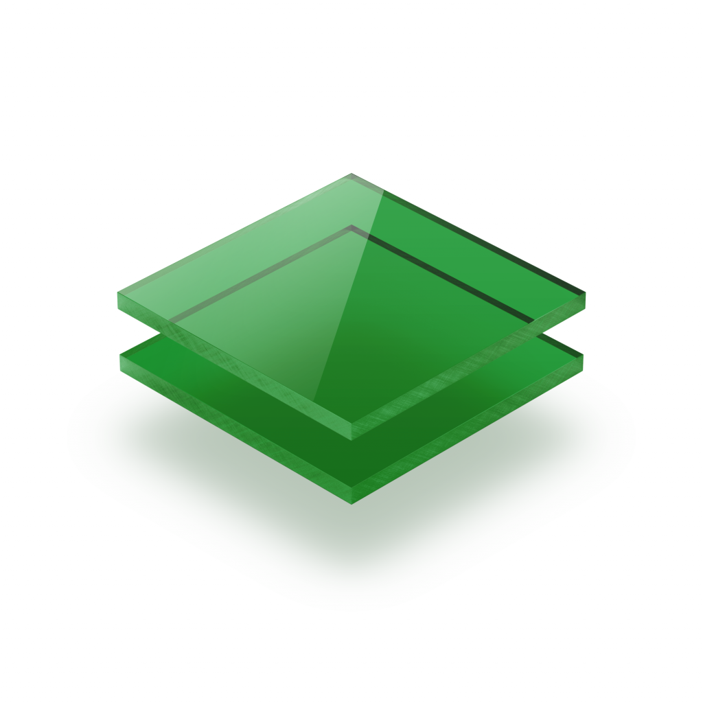 plexiglass teinté vert